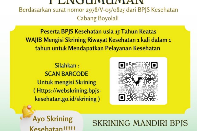 Skrining Mandiri BPJS