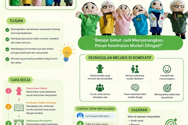 INOVASI PUSKESMAS JATINOM "MELUKIS DI BONEKATIF"  ( Metode Penyuluhan Kesehatan dengan Metode Moneka Edukatif )