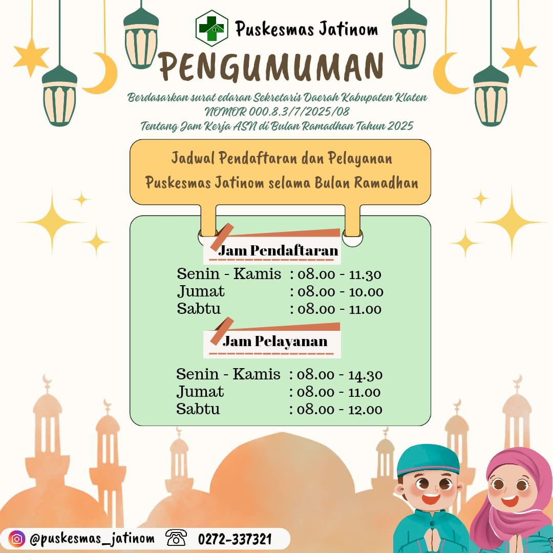 JAM PELAYANAN SELAMA BULAN RAMADHAN TAHUN 2025