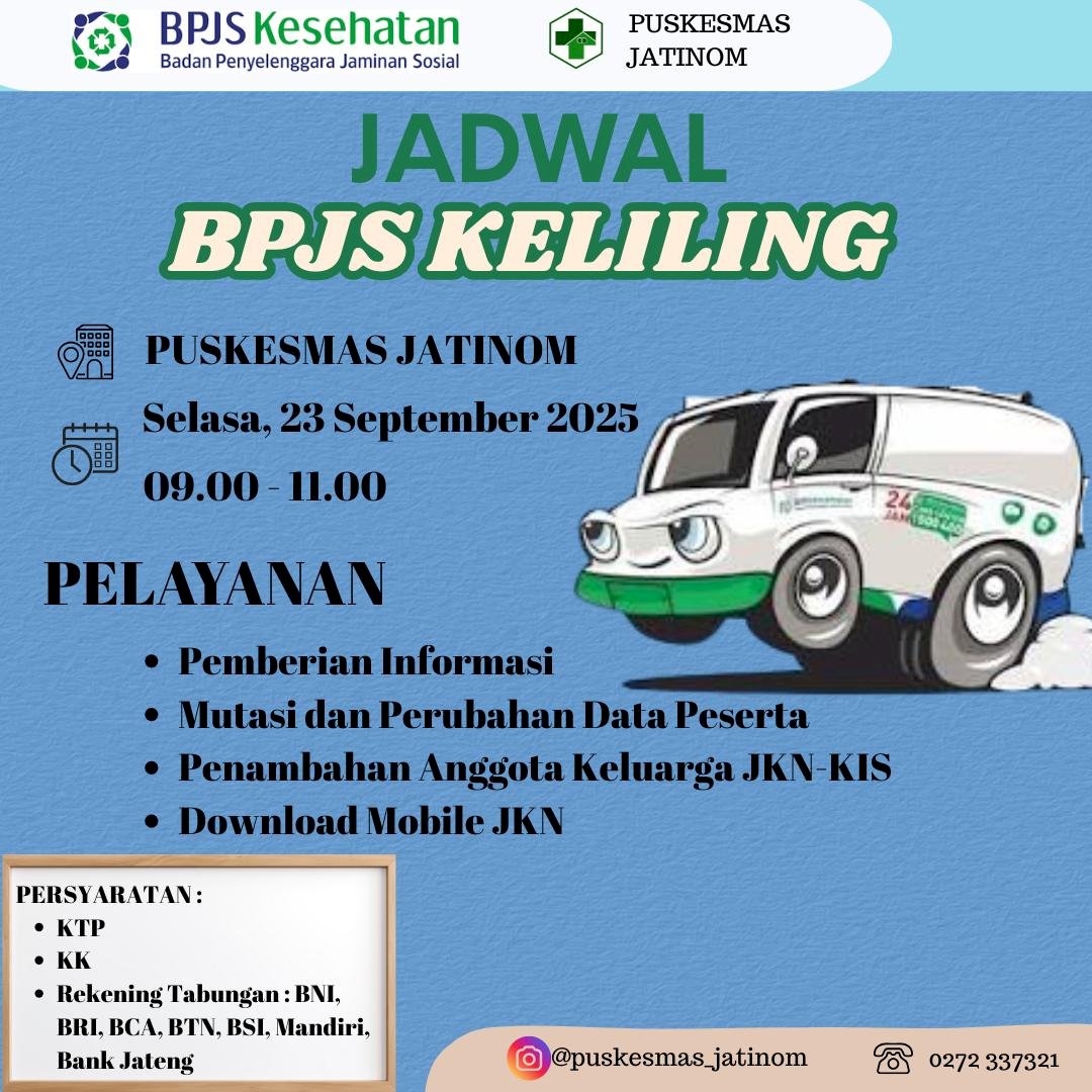 Jadwal BPJS keliling di Puskesmas Jatinom 