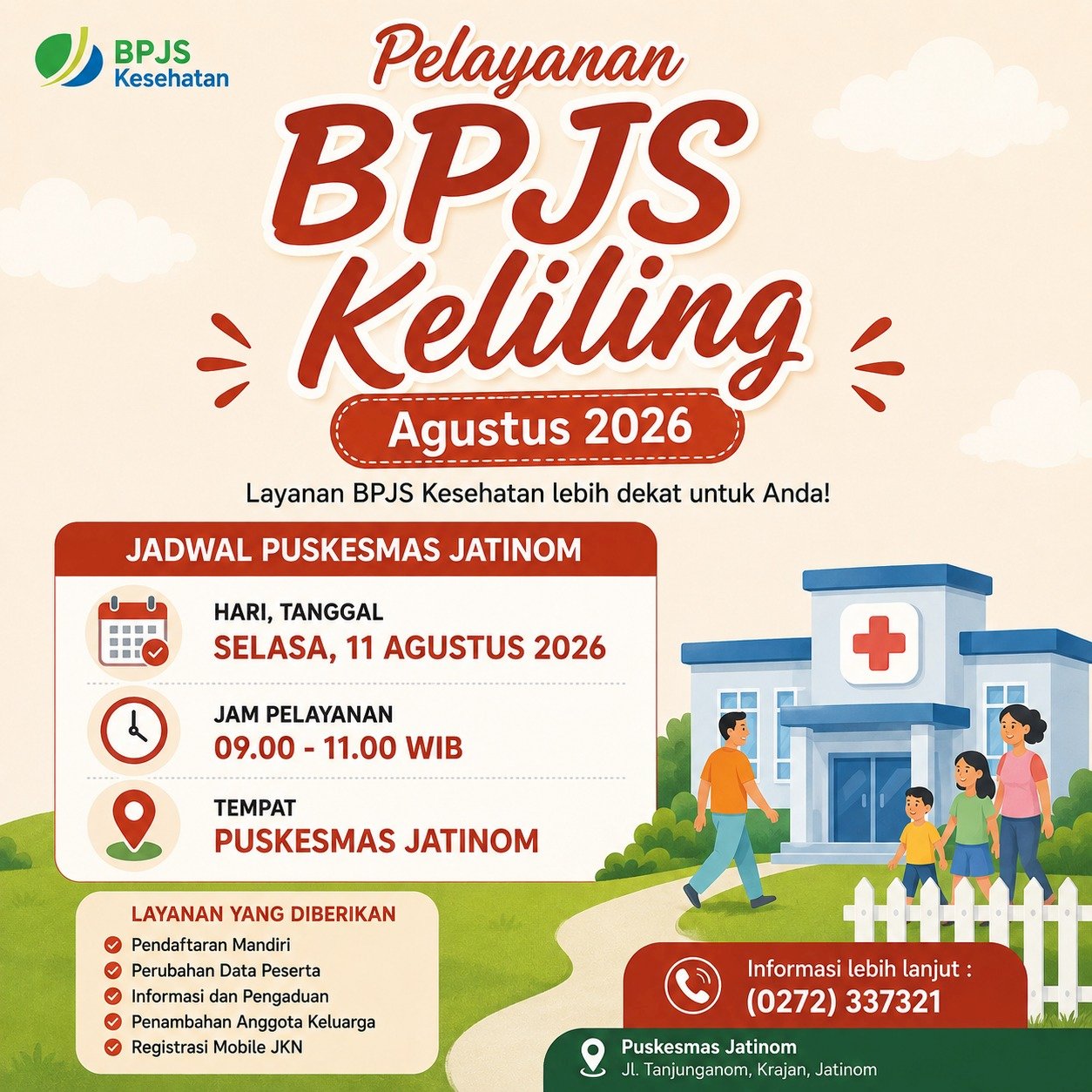 BPJS KELILING DI PUSKESMAS JATINOM HADIR KEMBALI