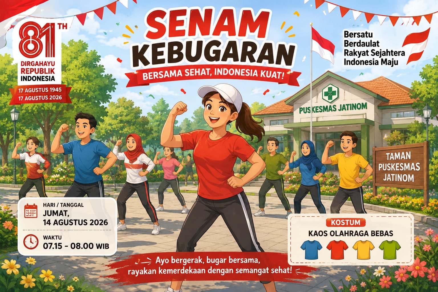 GIAT SENAM KEBUGARAN "bersama sehat indonesia kuat"